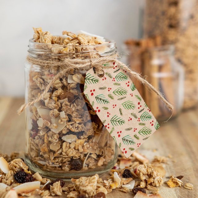 Christmas branches and berries  gift tags (Creator Uploaded)