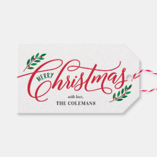 Christmas Branches Holiday Gift Tags
