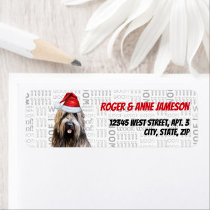 Christmas Briard Shepherd Dog Adresse de vacances