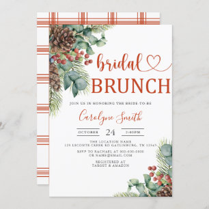 Christmas Bridal Brunch Invitation