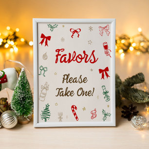Christmas Bridal Shower Favour  Poster