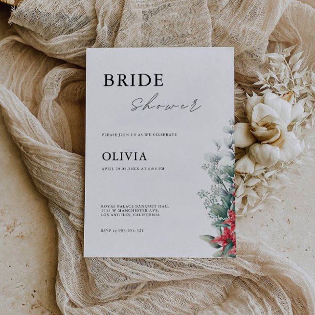 Christmas Bridal Shower Invitation (Christmas Bridal Shower Invitation)