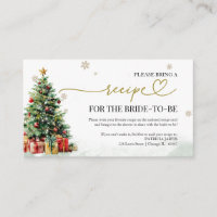 Christmas Bridal Shower Recipe Request