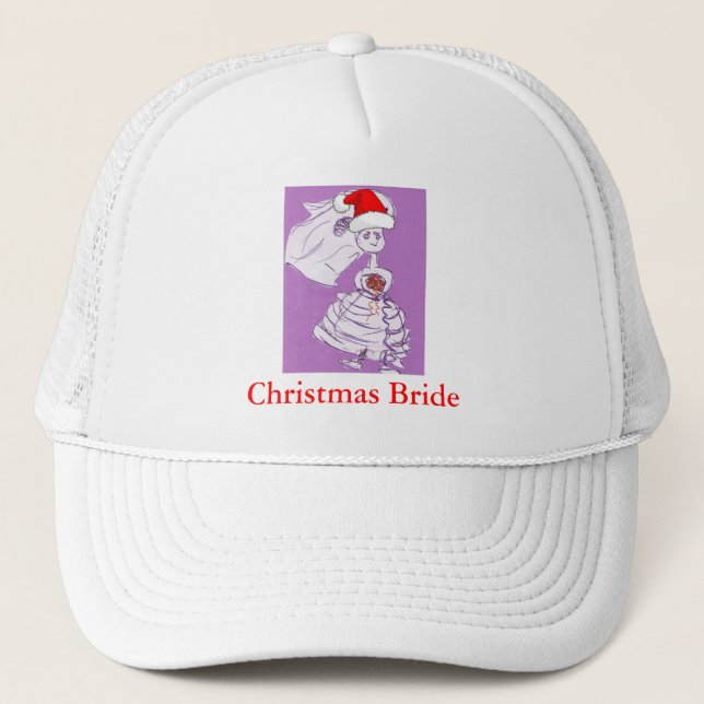 Christmas Bride Trucker Hat (Front)