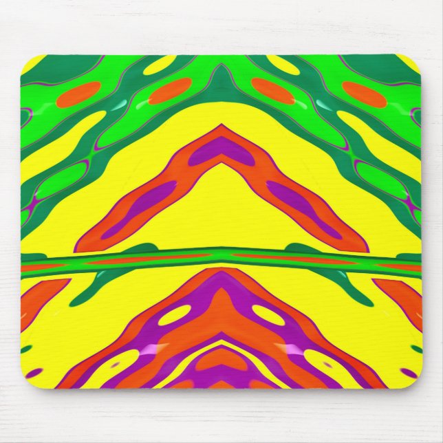 ~ CHRISTMAS ~ bright fractal ~  Mouse Pad (Front)