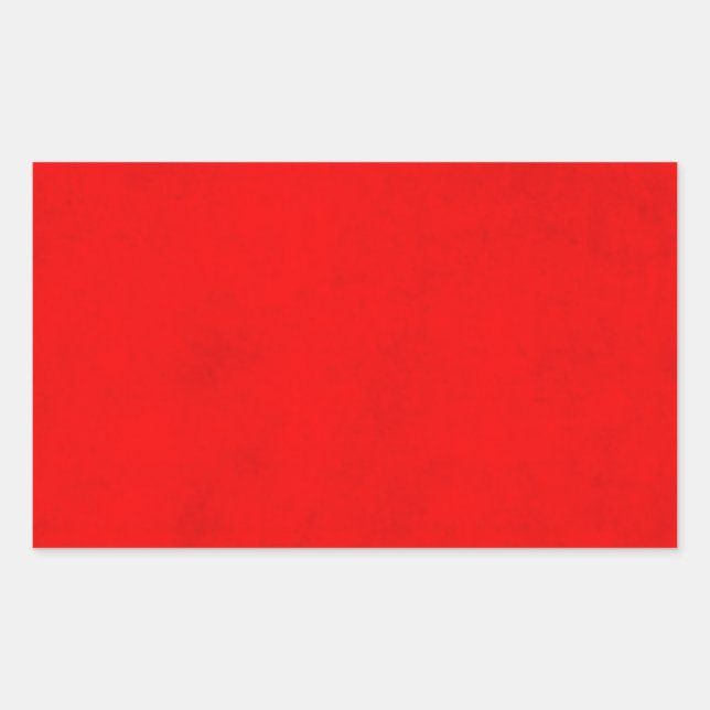Christmas Bright Red Colour Parchment Paper Blank Sticker (Front)
