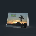 Christmas, British Virgin Islands,  Card<br><div class="desc">Merry Christmas,  holiday design,  British Virgin Islands tropical landscape.</div>