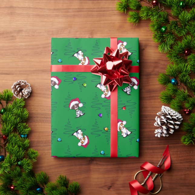 Christmas Brittanies Wrapping Paper (Holiday Gift)