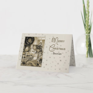 CHRISTMAS - BROTHER  - BEAUTIFULLY UNIQUE HOLIDAY CARD