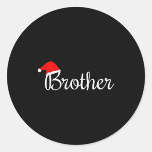 Christmas Brother  Classic Round Sticker