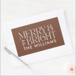 Christmas brown natural modern elegant simple sticker<br><div class="desc">Christmas brown natural modern elegant simple holiday parcel label stickers</div>