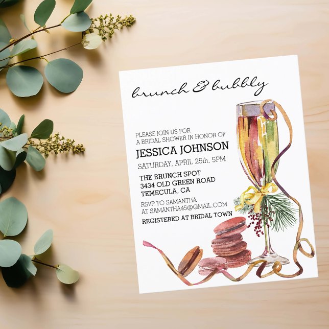 Christmas Brunch Bubbly Bridal Shower Winter (Creator Uploaded)