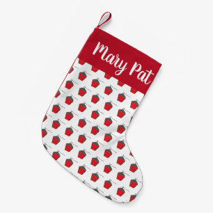 Christmas Bryn Mawr Red Lantern Small Christmas Stocking