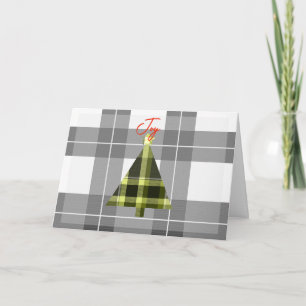Christmas Buffalo Pattern Simple Card