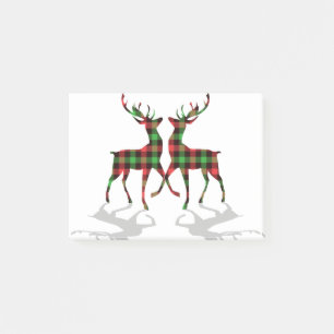 Christmas Buffalo Plaid Red Blue Green Plaid Post-it Notes
