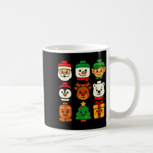 Christmas Building Brick Santa Elf Snowman Xmas Bo Coffee Mug