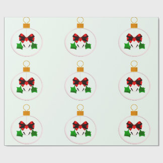 Christmas Bulb Jingle Bell Wrapping Paper
