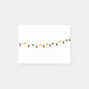 Christmas Bulb String Lights Holidays Bulbs Post-it Notes