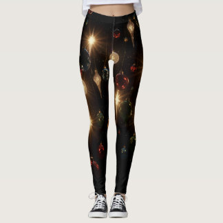 Christmas Bulbs Leggings AI Used