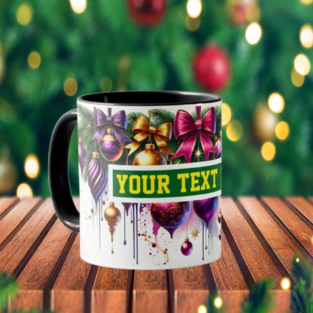 Christmas Bulbs Ornaments Coffee Mug (Creator Uploaded)
