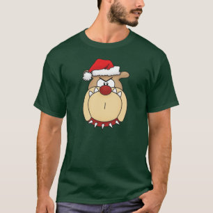 Christmas Bulldog Hooded Sweatshirt T-Shirt