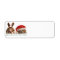 CHRISTMAS BULLDOGS RETURN ADDRESS LABELS