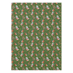 Christmas Bullfinch Pattern  Tablecloth