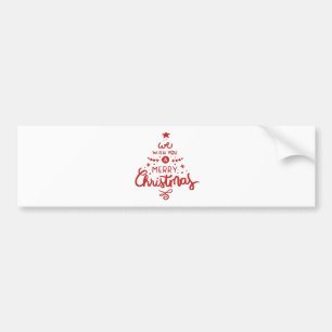 Christmas bumper sticker