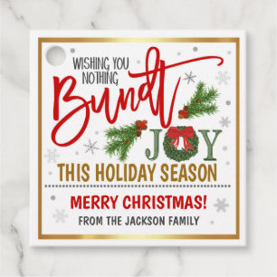 Christmas Bundt Cake Gift Tag