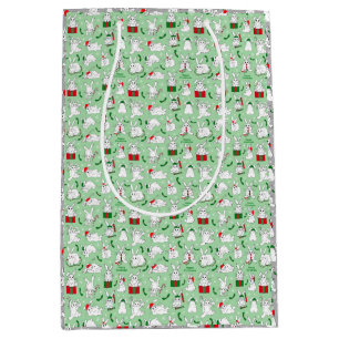 Christmas Bunnies Medium Gift Bag