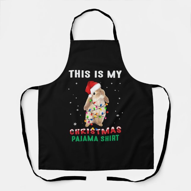 Christmas Bunny Apron (Front)