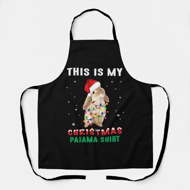 Christmas Bunny Apron (Front)
