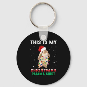 Christmas Bunny Keychain