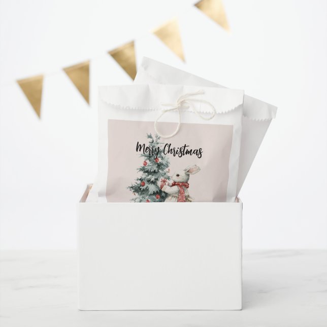 Christmas Bunny Party Favor Box – Holiday Package Favour Bag (Party)