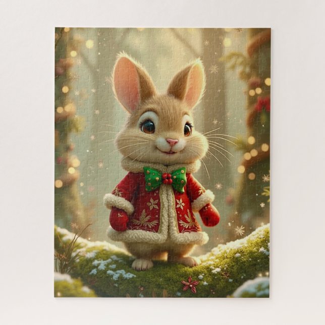Christmas Bunny Puzzle (Vertical)