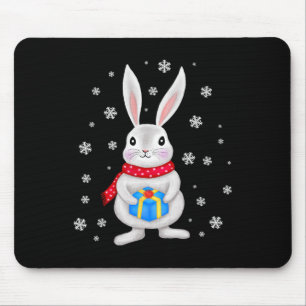 Christmas Bunny Rabbit Christmas Children Mouse Pad