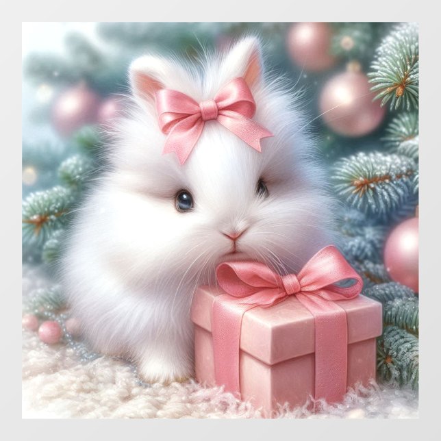 Christmas Bunny Window Cling (Sheet)