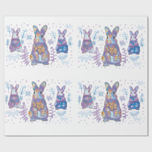 Christmas Bunny Wrapping Paper