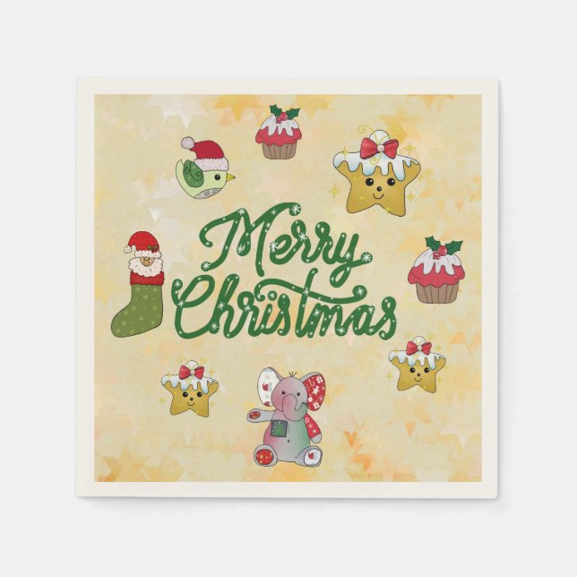 Christmas bunt napkin (Front)