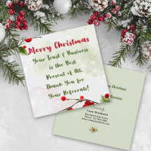 Christmas | Business Budget Marketing Thank you 