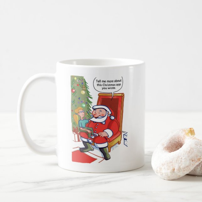 Christmas Business Partners right hand mug (With Donut)