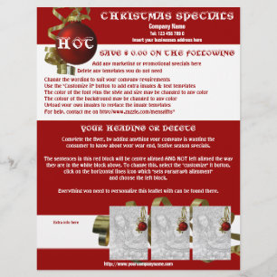 Christmas business promotional marketing leaflets flyer