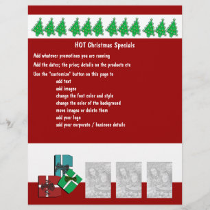 Christmas business promotional marketing leaflets flyer
