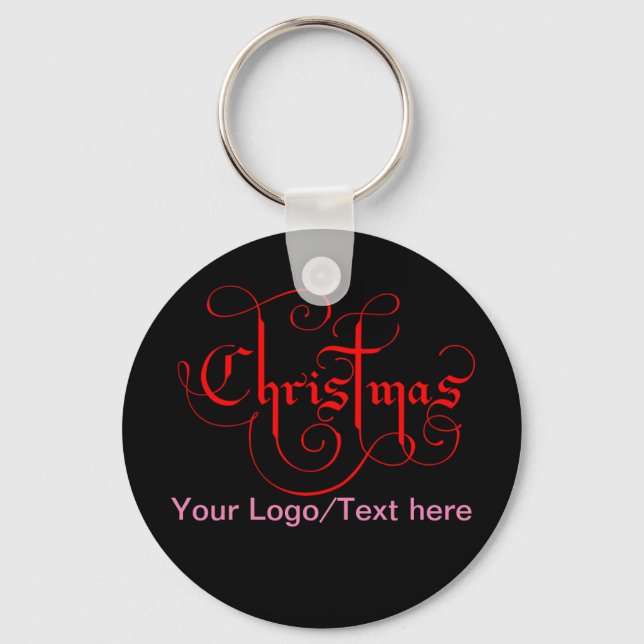 Christmas Button Keychain (Front)
