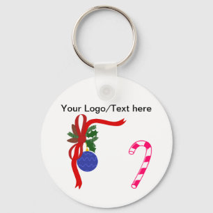 Christmas Button Keychain