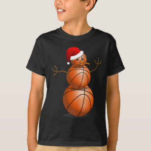 Christmas Bysketbyll - Bysketbyll Snowman T-Shirt