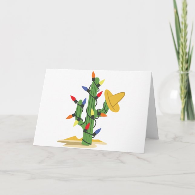 Christmas Cactus Card (Front)