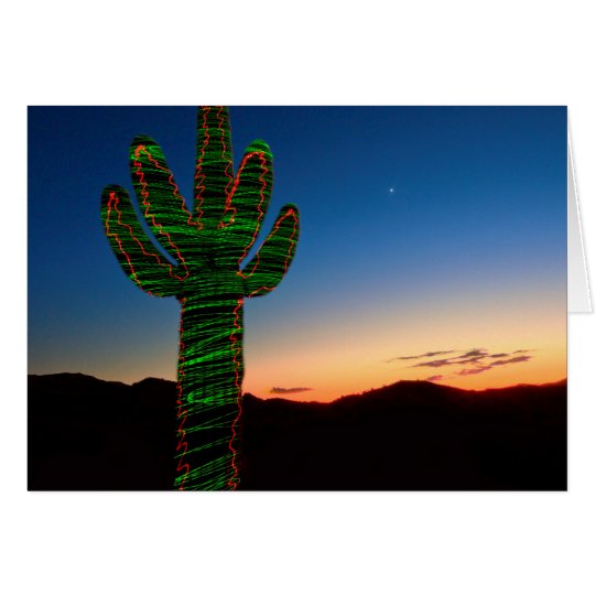 Christmas Cactus Christmas Card