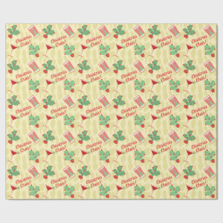 Christmas Cactus Couple Custom Wrapping Paper