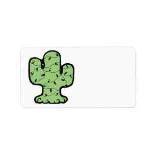 christmas cactus label
